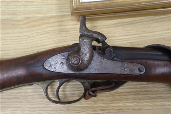 An 1868 Enfield percussion cap musket